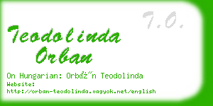 teodolinda orban business card